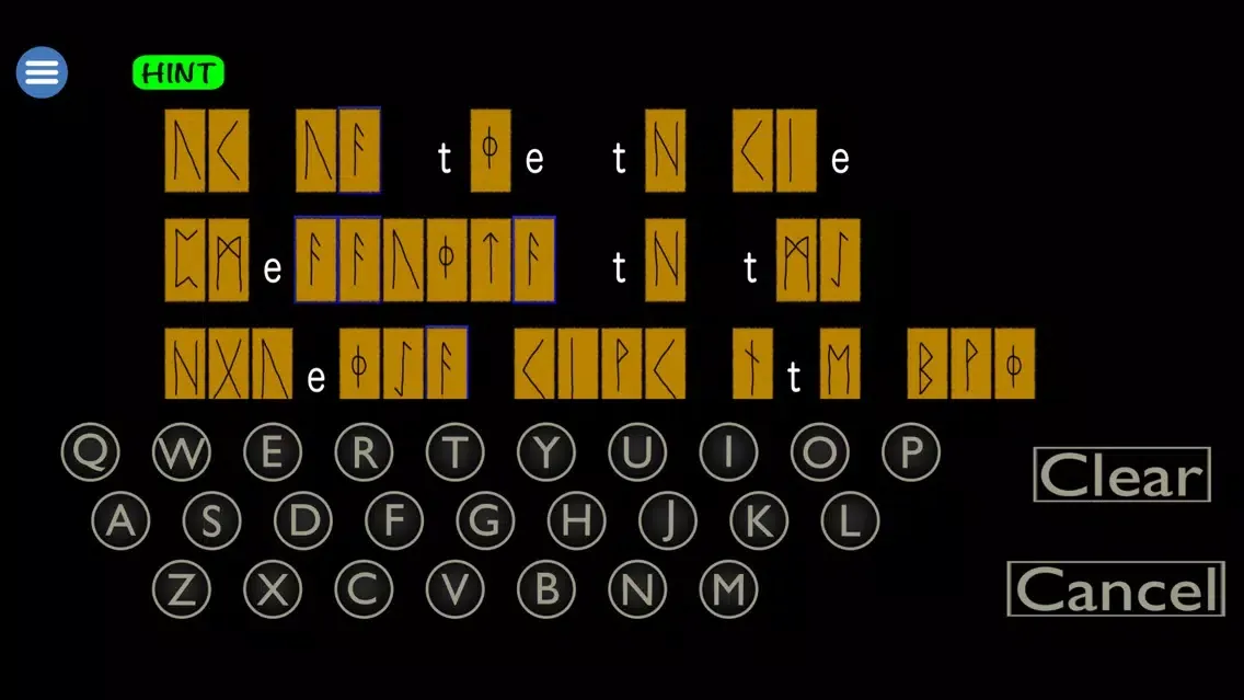 Zrzuty ekranu Runic Cryptogram