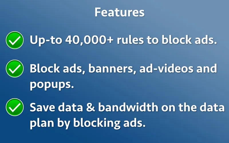 Capturas de tela do Advertisement Blocker