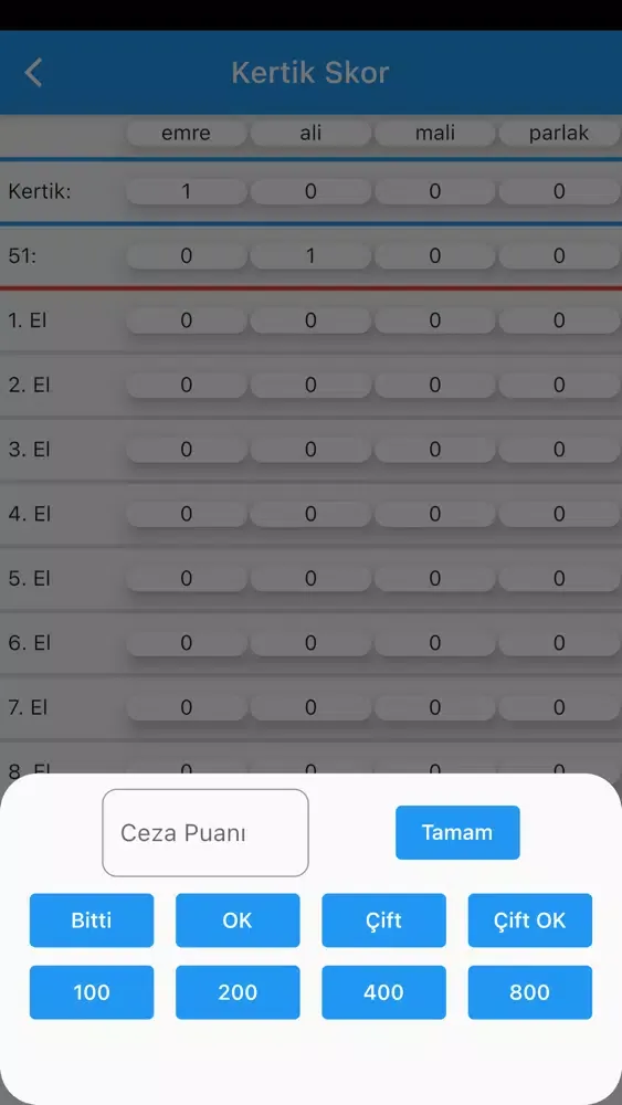 Kertik Skor سکرین شاٹس