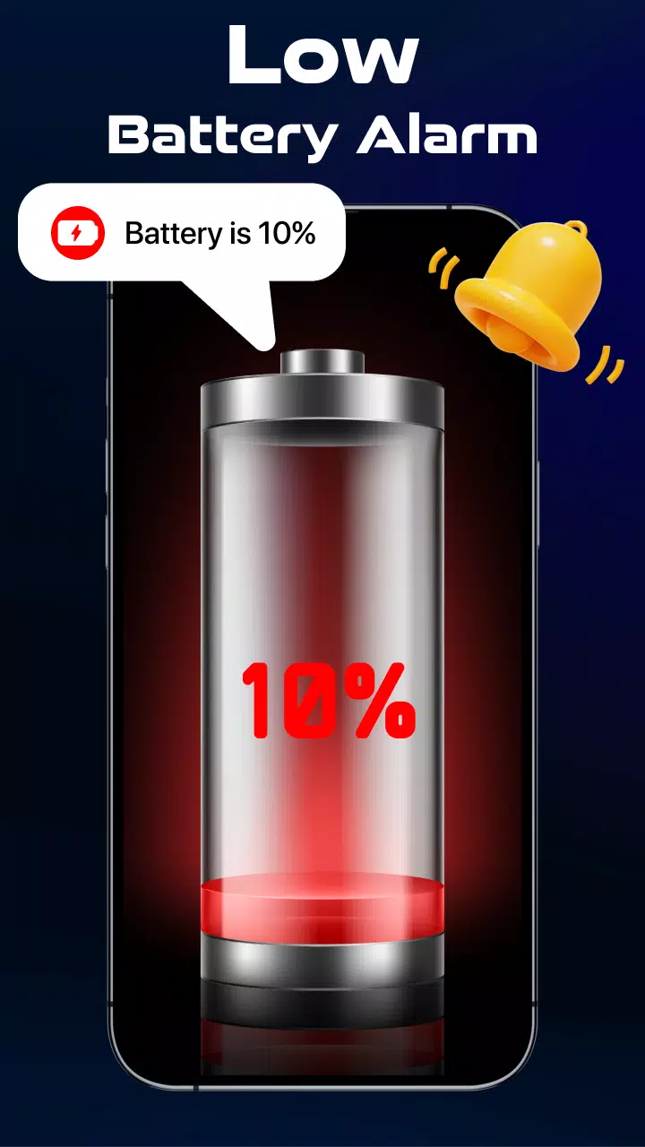 Full Battery Charge Alarm App Screenshots