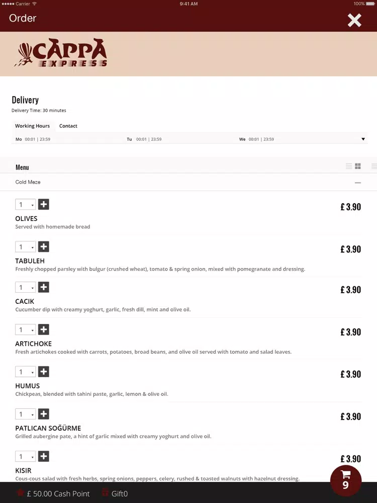 Cappa Express iPad 應用截圖