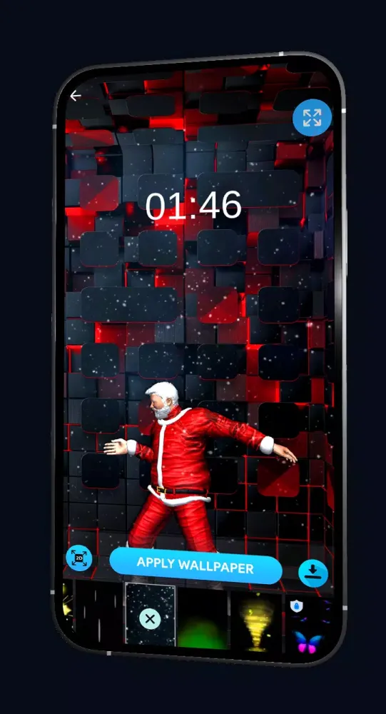 Tangkapan skrin Hero Live Wallpaper +4D
