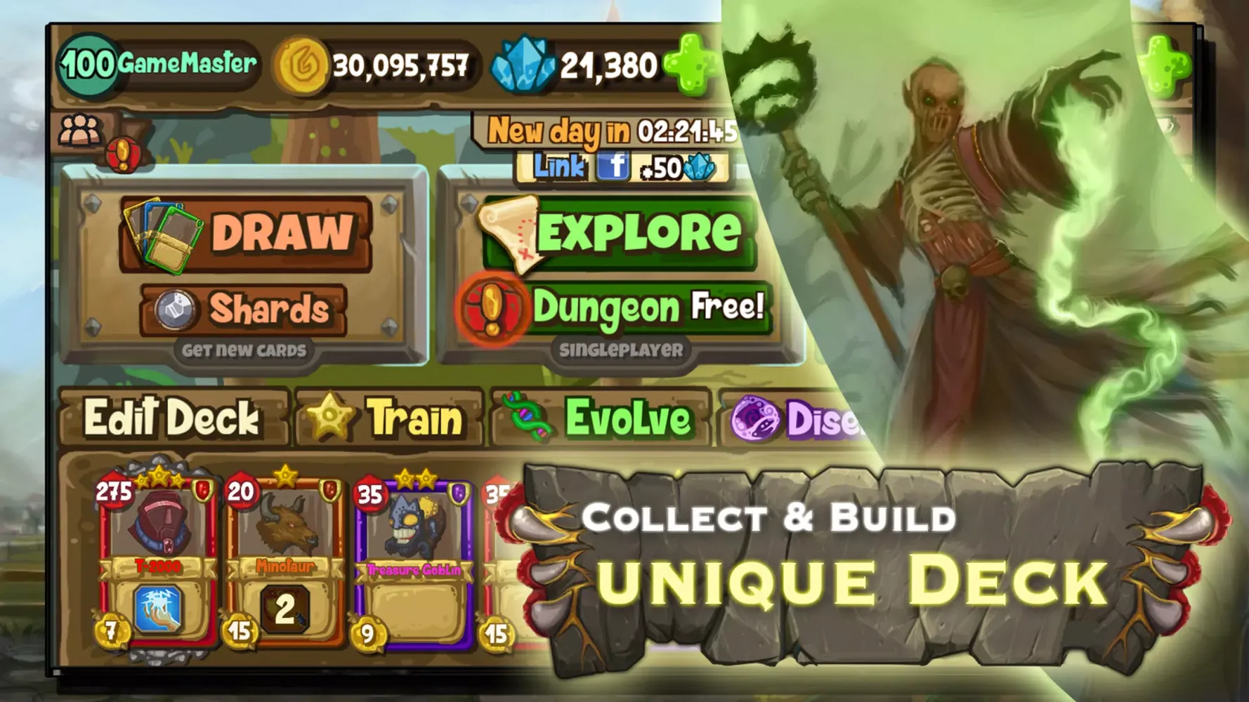 Tangkapan skrin Card Lords