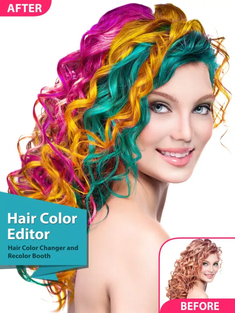 Capturas de pantalla de Hair Color Changer and Recolor Booth iPad 