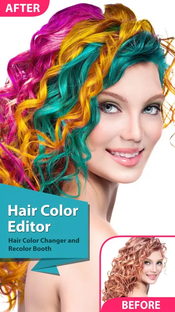 Capturas de pantalla de Hair Color Changer and Recolor Booth