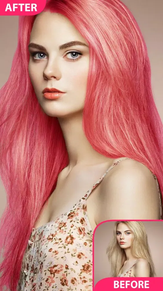 Capturas de pantalla de Hair Color Changer and Recolor Booth