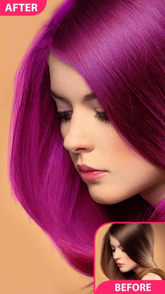 Capturas de pantalla de Hair Color Changer and Recolor Booth