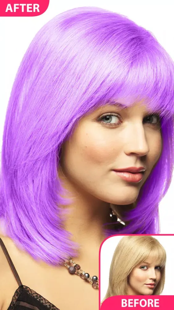 Capturas de pantalla de Hair Color Changer and Recolor Booth