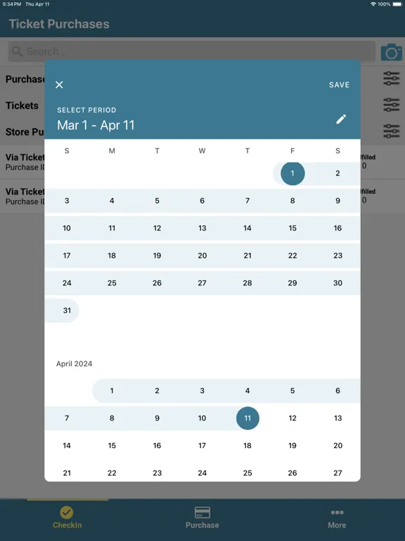 Capturas de pantalla de TicketSignup Tickets iPad 