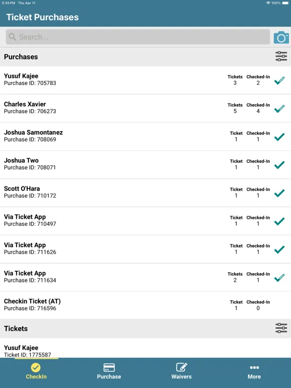 Capturas de pantalla de TicketSignup Tickets iPad 