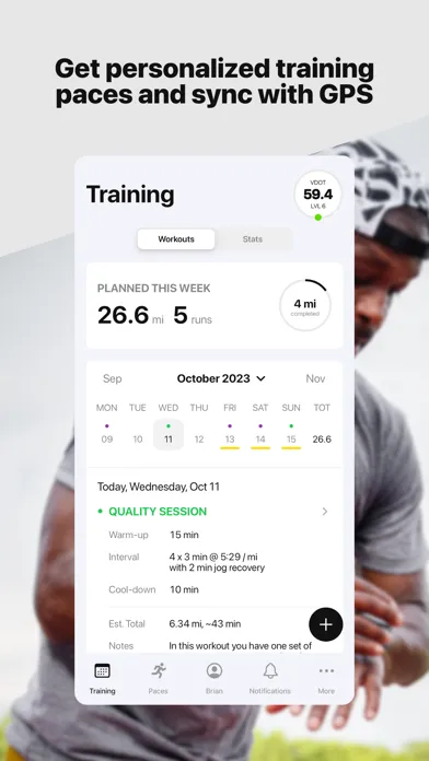 Capturas de tela do V.O2: Running Coach