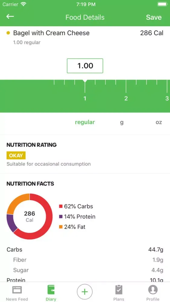Runtastic Balance Food Diary應用截圖