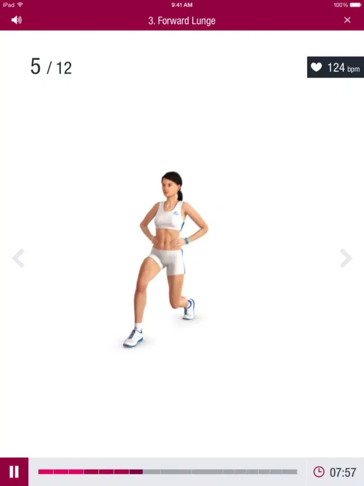 ภาพหน้าจอของ Runtastic Butt Trainer iPad 