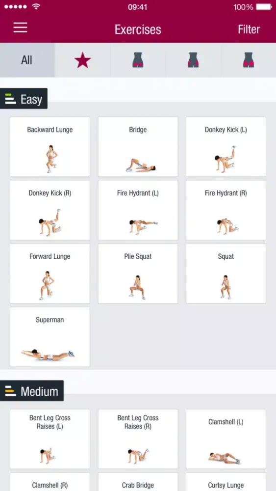 ภาพหน้าจอของ Runtastic Butt Trainer