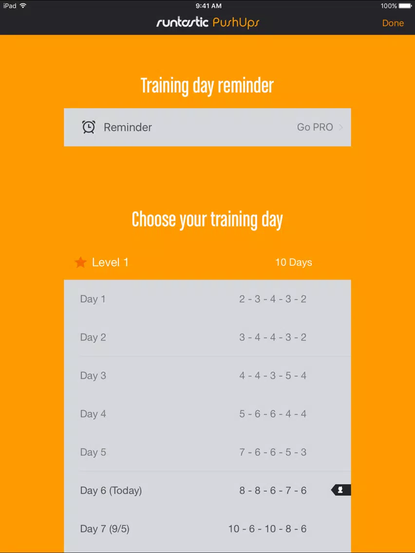 Push-Ups Counter & Trainer iPad  سکرین شاٹس