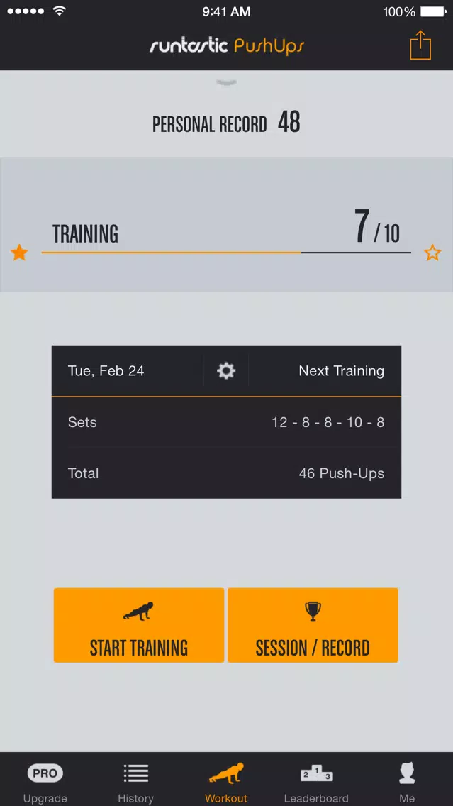 Push-Ups Counter & Trainer سکرین شاٹس