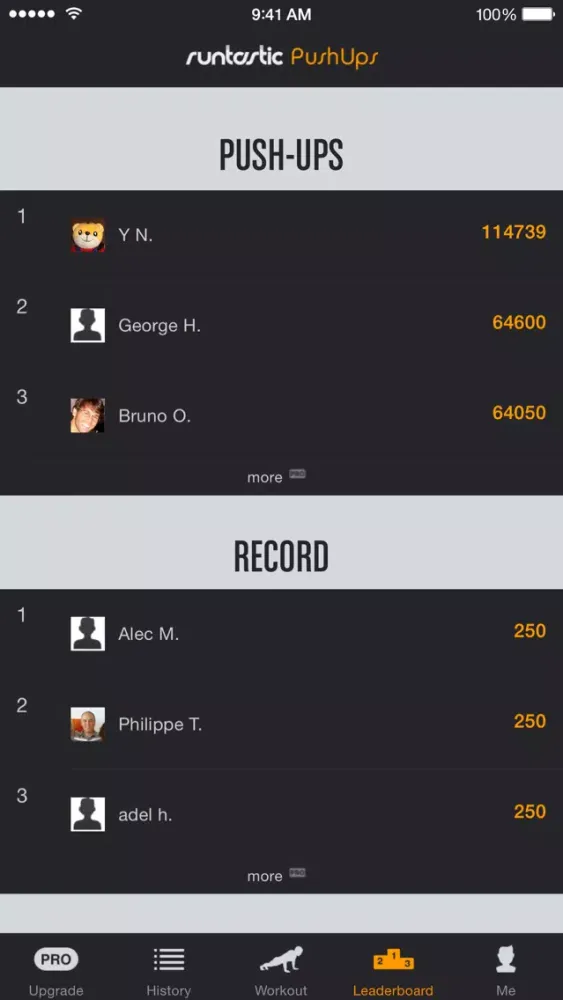 Capturas de pantalla de Push-Ups Counter & Trainer