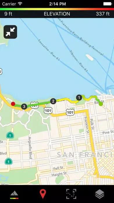 Capturas de tela do Runtastic Road Bike GPS