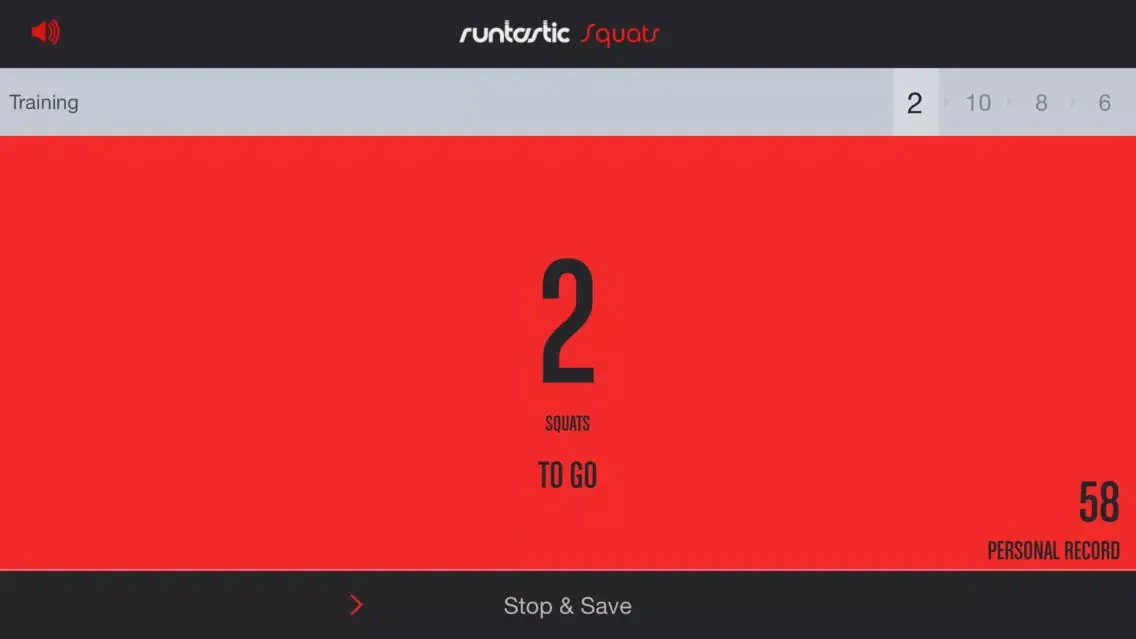 Tangkapan layar Runtastic Squats Trainer PRO