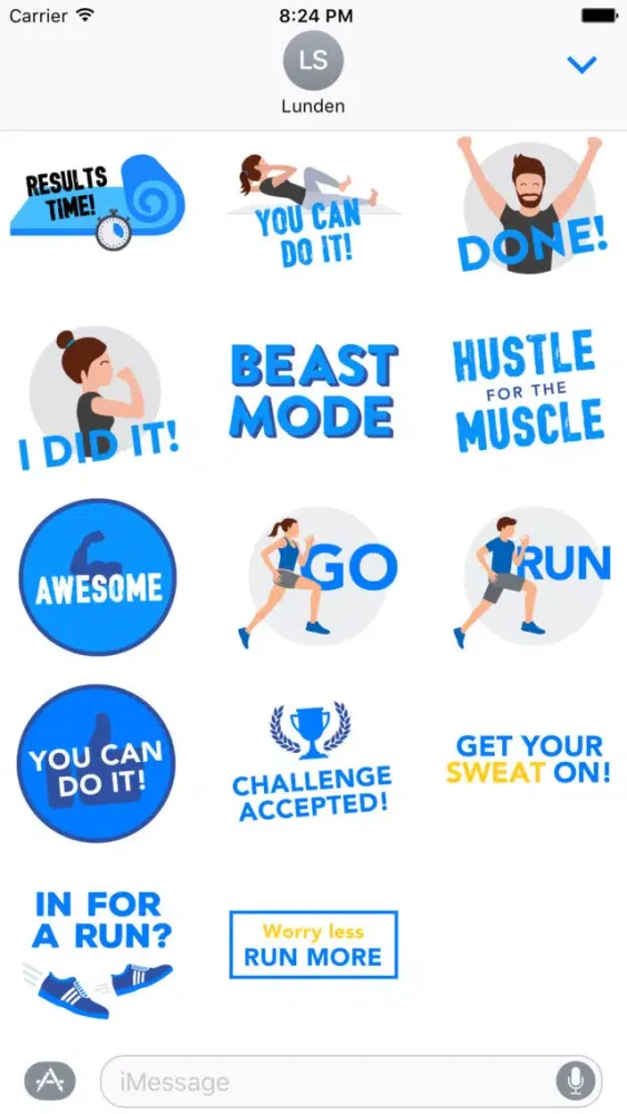 Runtastic Stickers - Inspire & Motivate Screenshots