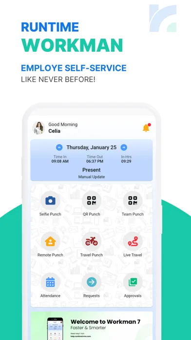 Screenshot di Runtime Workman