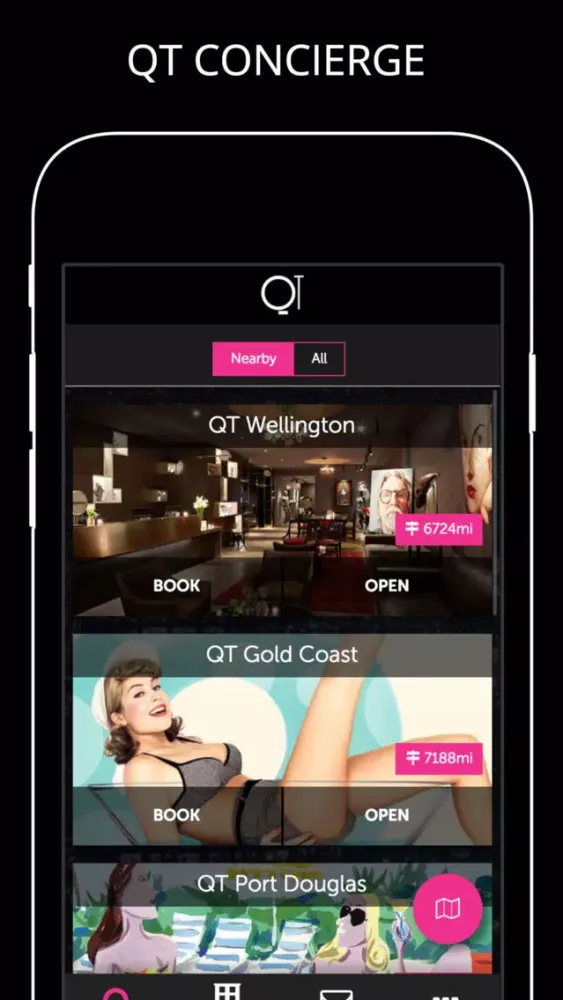 Tangkapan layar QT Hotels & Resorts Concierge