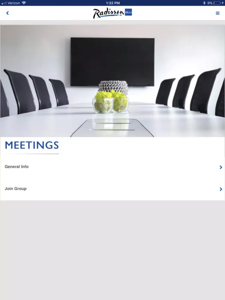 Скриншоты Radisson Blu One Touch iPad 