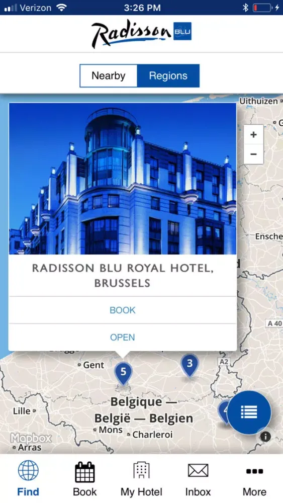 Скриншоты Radisson Blu One Touch