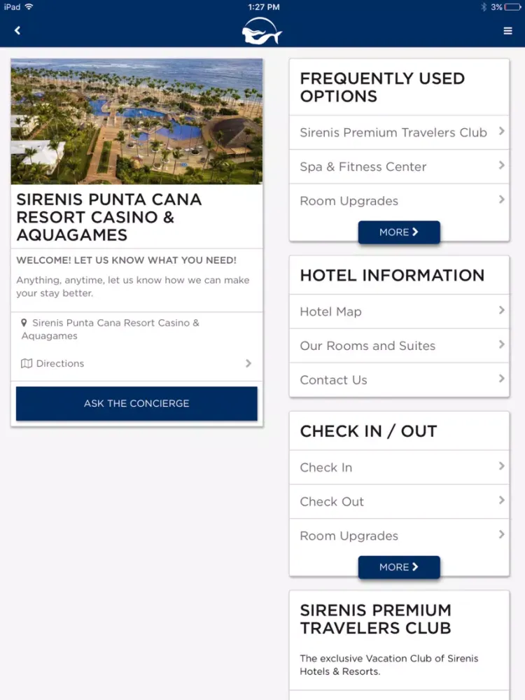Sirenis Hotels iPad  스크린샷