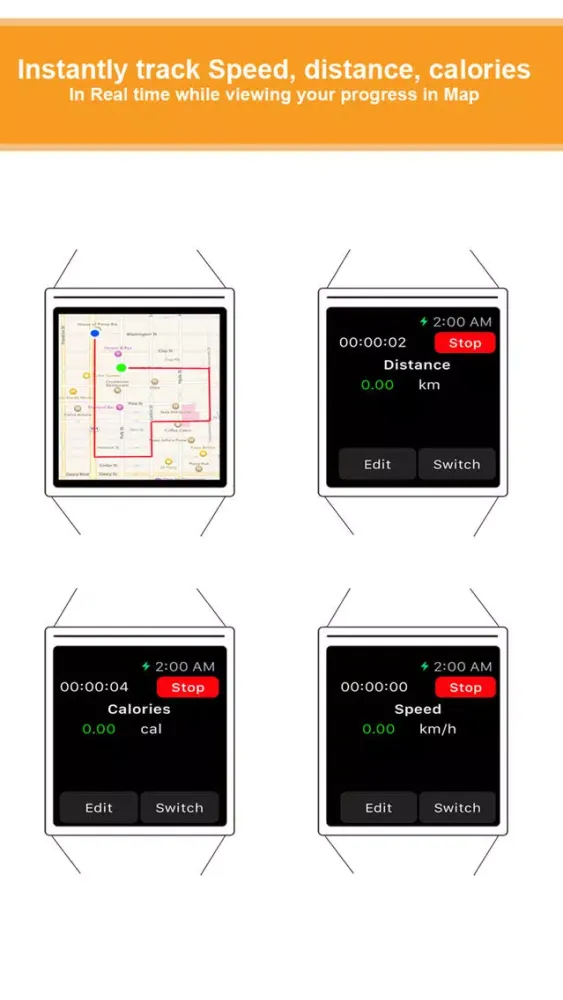 Screenshot di Run Watch - Heart Rate, Map, and GPS for running, cycling, walking workouts & weight loss