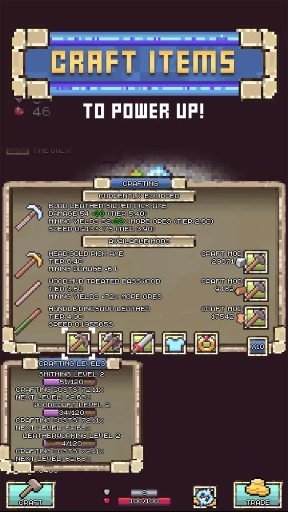 Скриншоты Idle Pocket Crafter
