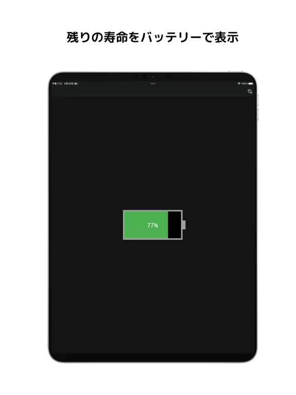 Tangkapan layar Life Battery iPad 