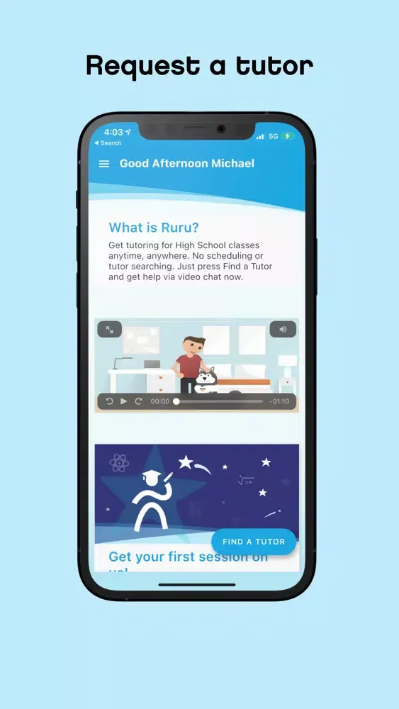 ภาพหน้าจอของ Ruru On-Demand Online Tutoring