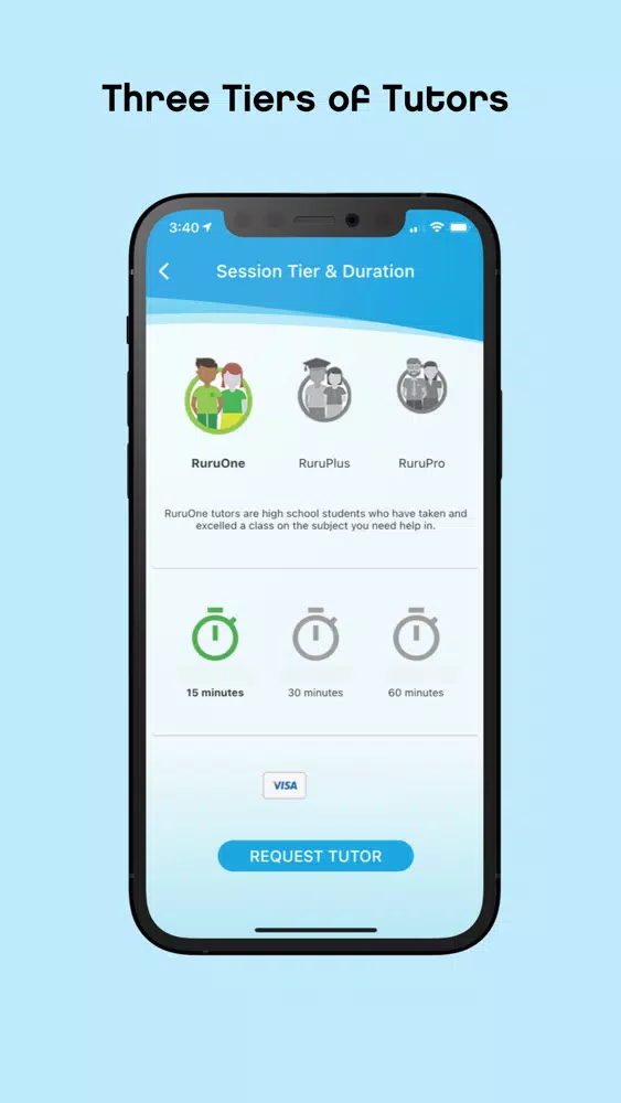 Zrzuty ekranu Ruru On-Demand Online Tutoring