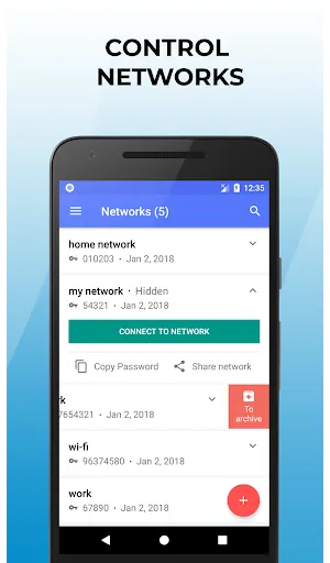 صور Wi-Fi password manager