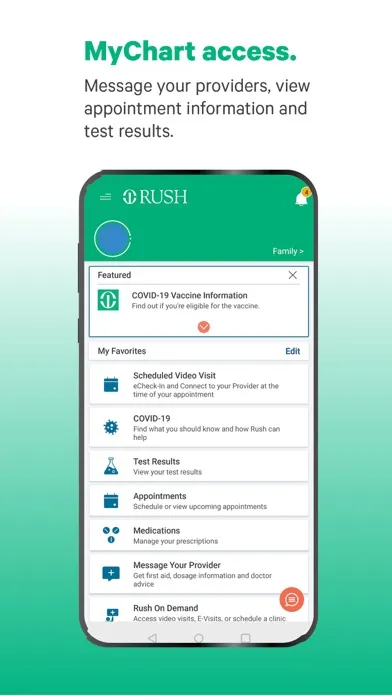 Скриншоты My RUSH Mobile