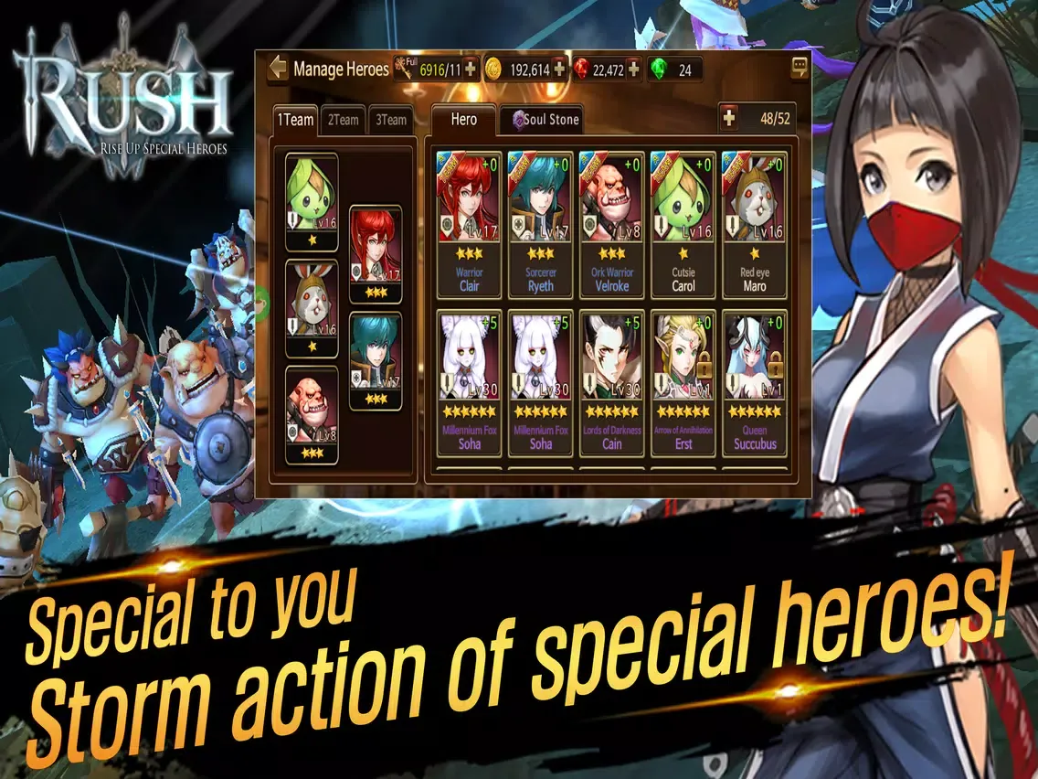 Rush (Rise up special heroes) iPad  Screenshots