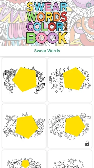 ภาพหน้าจอของ Swear words coloring book