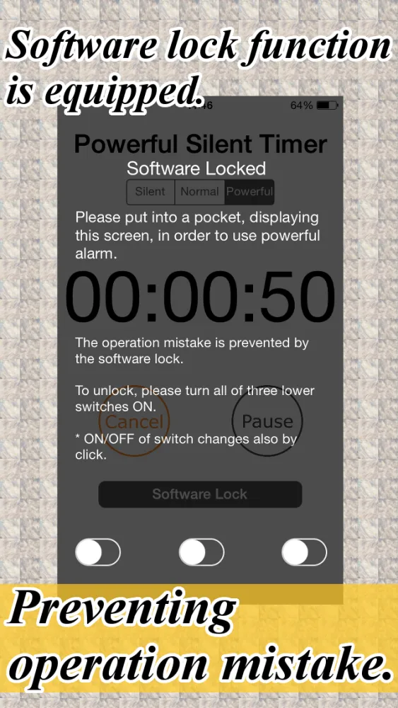 Powerful Silent Timer – Vibration Alarm for Library, Train etc.應用截圖