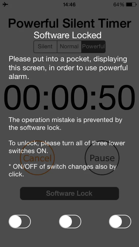 Powerful Silent Timer – Vibration Alarm for Library, Train etc.應用截圖