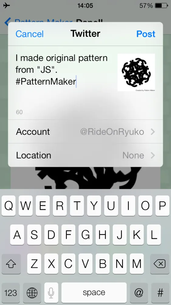 Captures d'écran de PatternMaker - Original Pattern Wallpaper From Your Name For Free [iPhone]