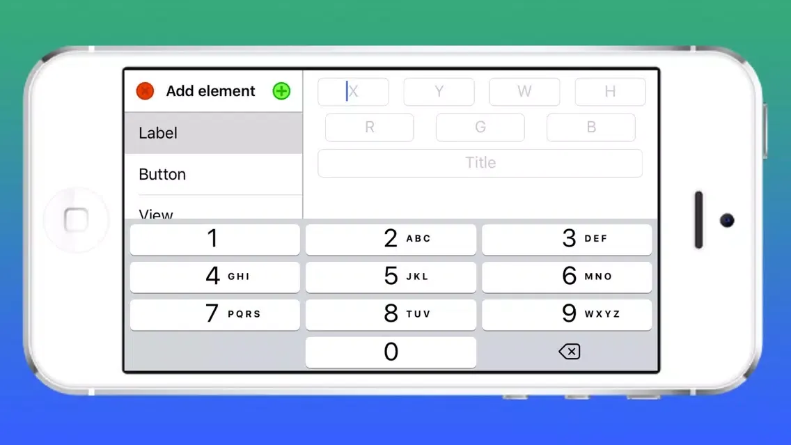 Ảnh chụp màn hình của Interface Builder