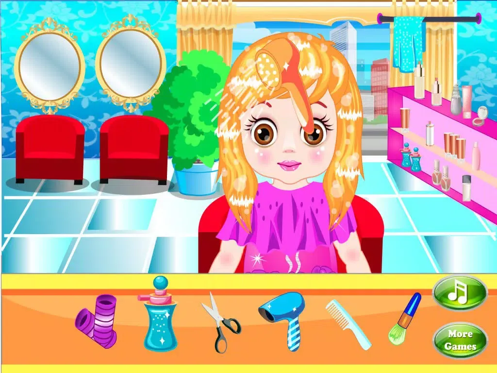 Capturas de pantalla de Little Cute Baby Hair Salon iPad 