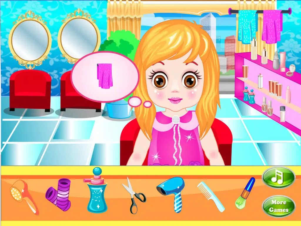 Capturas de pantalla de Little Cute Baby Hair Salon iPad 