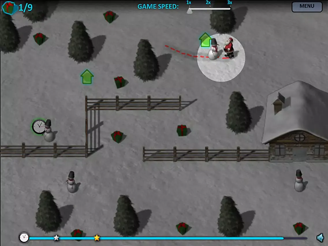 Tangkapan skrin Christmas Santa Claus Adventure - Fight Snowman iPad 