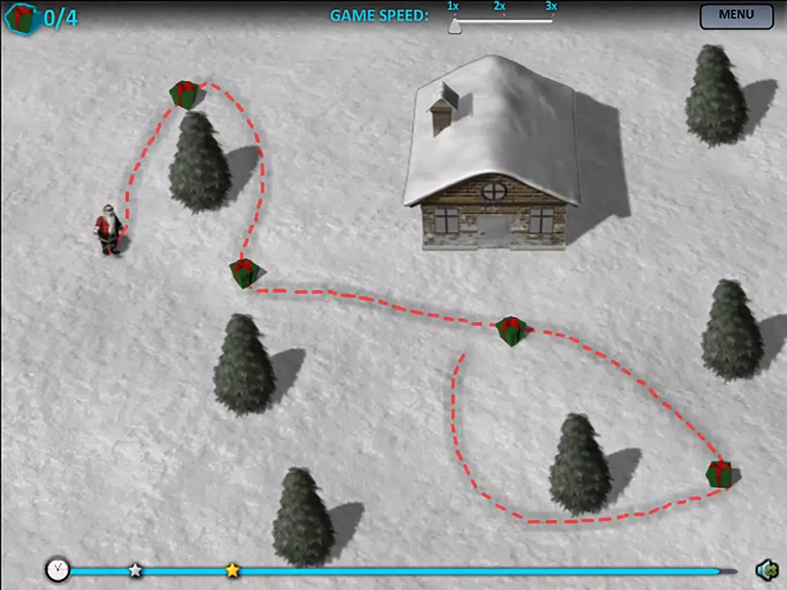 Tangkapan skrin Christmas Santa Claus Adventure - Fight Snowman iPad 