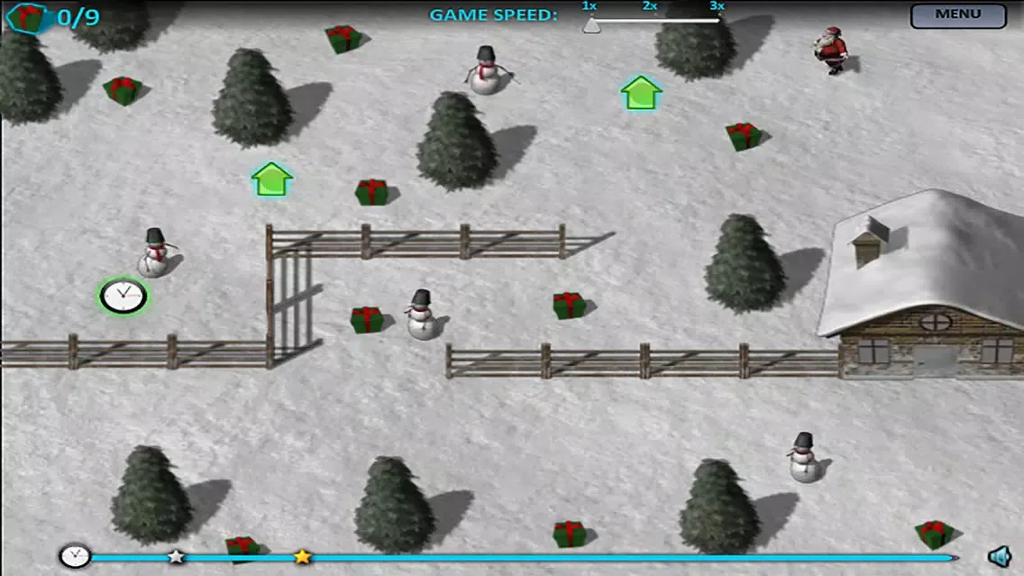 Tangkapan skrin Christmas Santa Claus Adventure - Fight Snowman