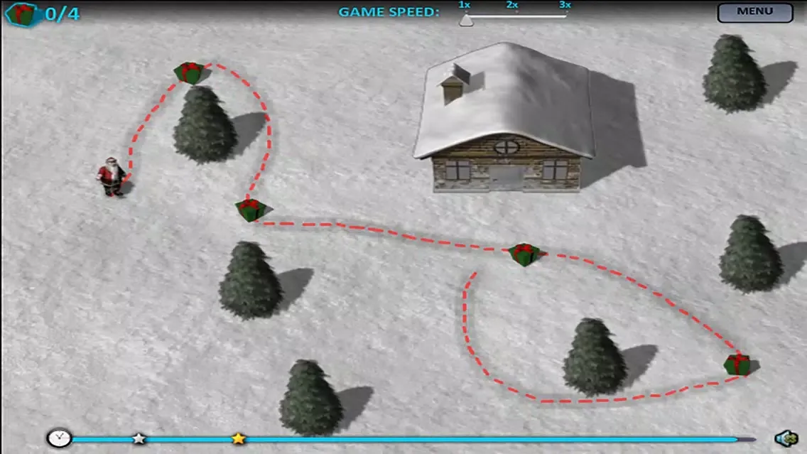 Tangkapan skrin Christmas Santa Claus Adventure - Fight Snowman