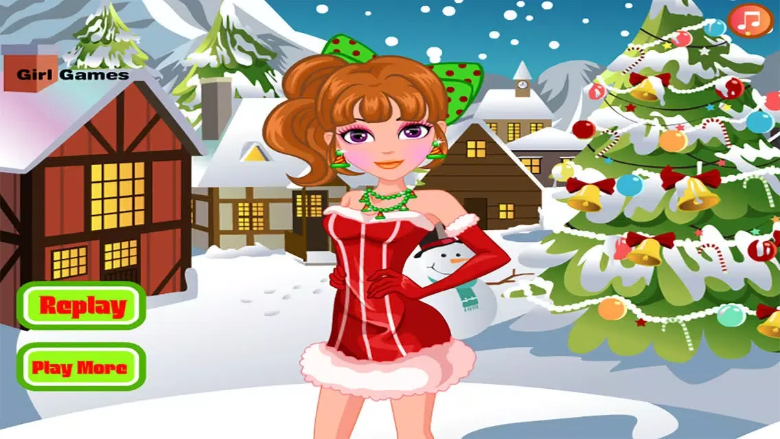 Christmas Girl SPA Salon － Dress Up & Makeover स्क्रीनशॉट
