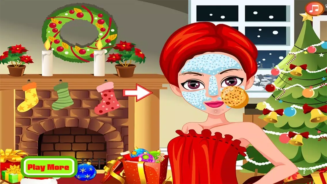 Christmas Girl SPA Salon － Dress Up & Makeover स्क्रीनशॉट
